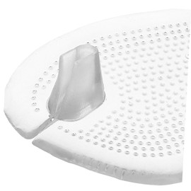 TOVINANNA 1pair Transparent Forefoot Cushion Gel Pads for Flip-flops Skid Resistant Soft and Flexible Cushioning for Men and Women Fits All