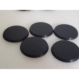 Unbranded Lot Of 5 - 60mm Round Bases For Warhammer 40k & AoS Bitz Heavy Gear