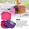 Bento Lunch Box ABS Separate Compartments with Buckle Handle Leakage