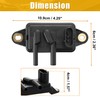 X AUTOHAUX EGR Valve Pressure Feedback Sensor DPFE Sensor F77Z9J460AB
