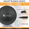 Exercise Ball for Yoga, Balance, Stability - Fitness, Pilates, Birthing,