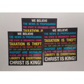 Unbranded WE BELIEVE STICKERS 3 pack LOT NEPHILIM ARE BIGFOOT