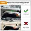 Front & Rear Fender Liner Fender Trim Extension Protector for