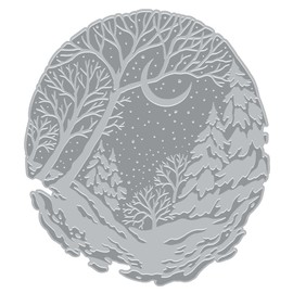 Hero Arts HP111 Winter Forest Letterpress and Foil Plate