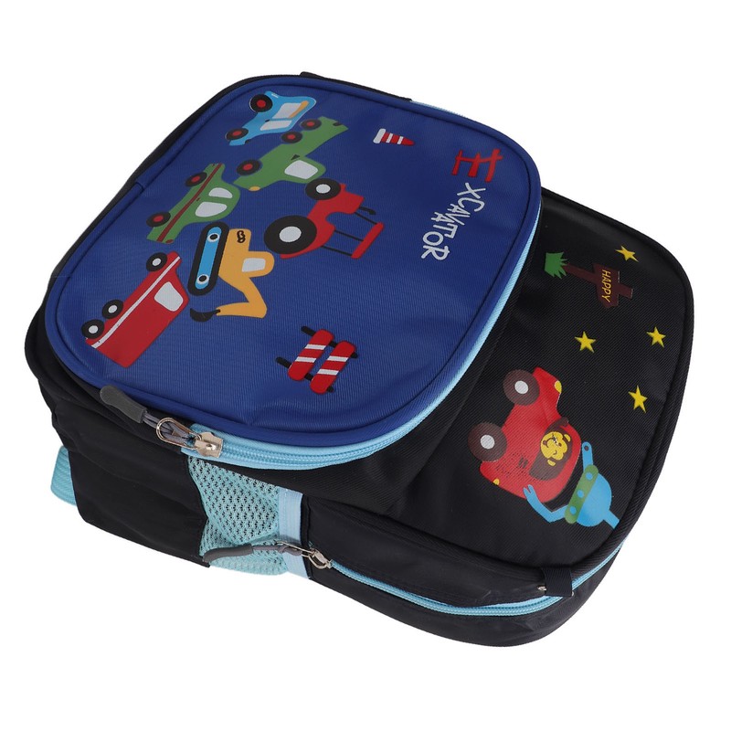 Kids Backpack Adjustable Shoulder Strap Lightweight Cartoon Car Children School