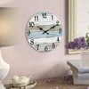 CHYLIN Wall Clock 12 Inch Bathroom Clock, Rustic Wall Clocks