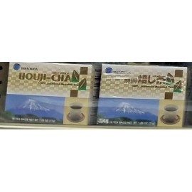 TAKAOKAYA GENMAI 2 PACK  TAKAOKAYA SHIZOUKA HOUJI-CHA JAPANESE REASTED TEA (16 BAGS EACH)