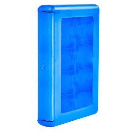 3DS Game Card Case, Cassette Case, Card Case, 28-in-1, Large Capacity, Multi-Game, Memory Card Case, Video Game Card Case, Memory Card Storage, Compatible with 2DS/New 3DS/3DS/DSi, DSi XL, DSi LL/DS and More (Blue)