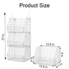 PUPPYCUTE Hanging Closet Organizer and Storage, Clothes Hanging Shelves Wire