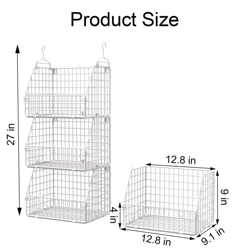 PUPPYCUTE Hanging Closet Organizer and Storage, Clothes Hanging Shelves Wire