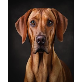 OKSGYTA DIY Paint by Number for Adults Beginner, Rhodesian Ridgeback Dog, Painting by Number Oil Painting with Brushes and Acrylic Pigment, 40x50cm Frameless