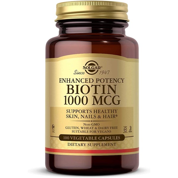 Solgar - Biotin 1000 mcg, 100 Vegetable Capsules