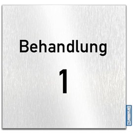 Türschilder24 Aluminium Dibond Door Sign 120 x 120 x 3 mm Treatment 100% Made in Germany (Treatment 1)
