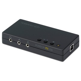 TERRATEC AUREON USB 7.1 PC Soundkarte extern 8-Kanal USB Soundbox – optischer Ein-Ausgang für AC3 und DTS - für bis zu 8 Lautsprecher - analoge und Digitale Audiogeräte