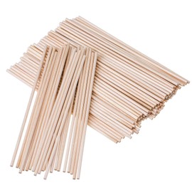 BOSSTER Wooden Sticks 100 Pieces Wooden Sticks 20 x 0.5 cm Wooden Stick Craft Woods for DIY Crafts Model Projects Building Model Children Learning Toy