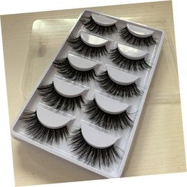 MERRYHAPY Realistic 3d Lashes 5 Sets of Fake Eyelashes Lashes Dense Cross Eyelashes Handmade Long Reusable Eye-catching for Women