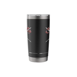 Embalmer Skull with Trocar Crossbones for a Mortician Stainless Steel Insulated Tumbler