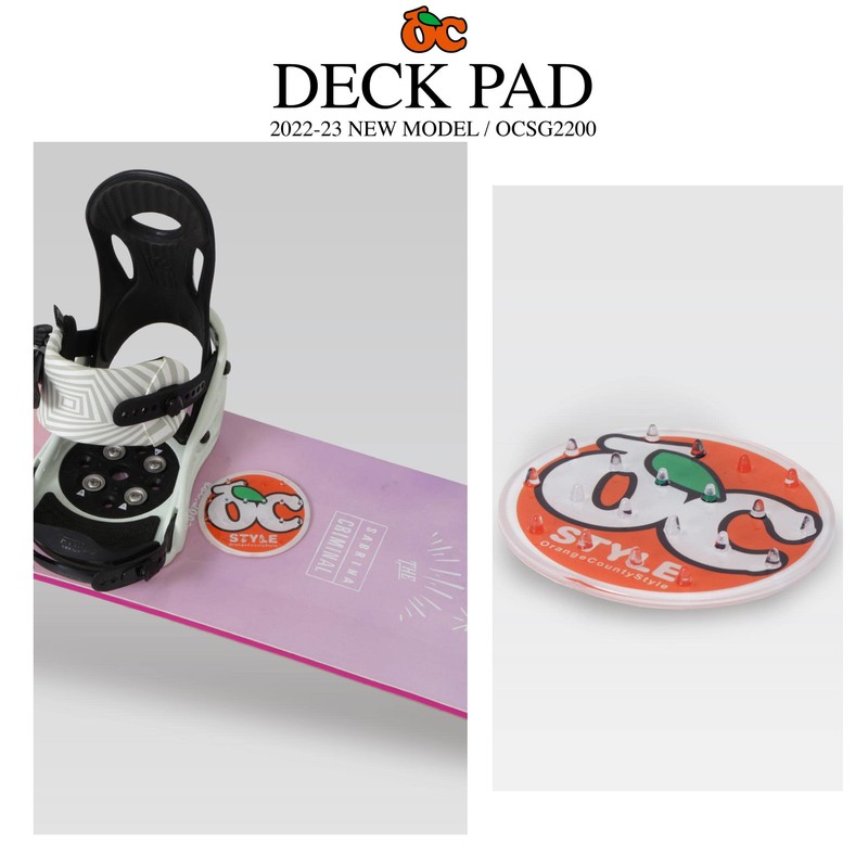 OCSTYLE OCSG-2200 Deck Pad, Snowboard Boards, Anti-Slip, Deck Pad, Stomp