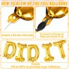 2025 You Did It Balloons - Golden Graduation Decorations with