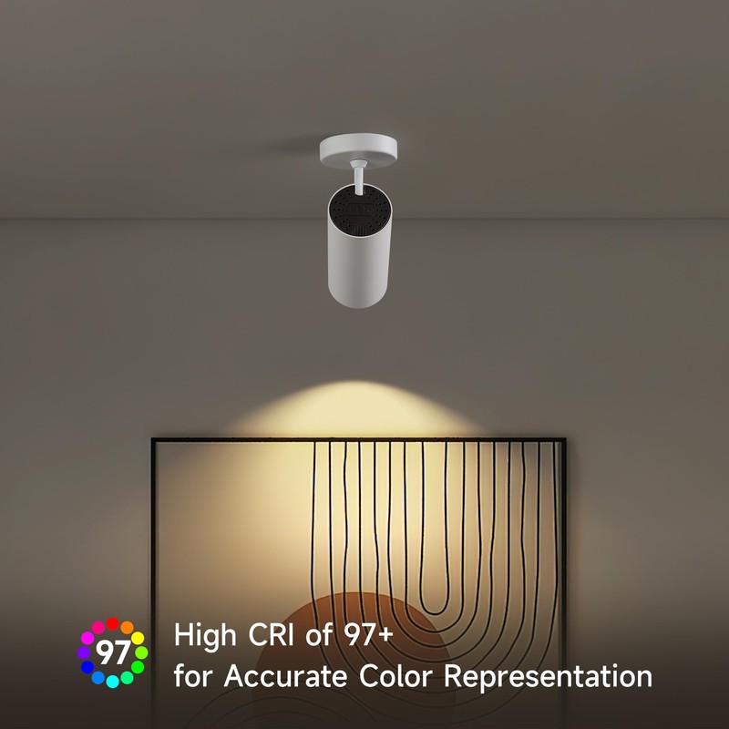 Opulux 12W LED Dimmable Ceiling Spotlight Indoor - Adjustable Surface