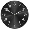 Heavy Metal Black Wall Clock | Ultra Quiet Quartz Mechanism