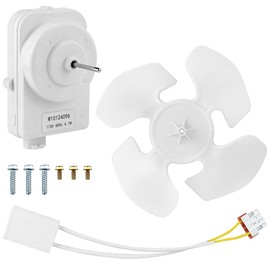W10124096 Condenser Fan Motor Kit Compatible with Whirl-Pool Kitche-Naid Refrigerators Replaces 2188538 2188727 W10130108 W10204250 W10509333 W10861645 Condenser Fan Motors by Fetechmate