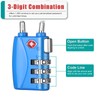 ZHEGE Travel Lock TSA Approved, Cable Travel Lock, 3 Digit