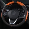 OFZVEO Auto Lenkrad Abdeckung Lenkradschutz Lenkradhülle PU Leder Universal 37-38cm