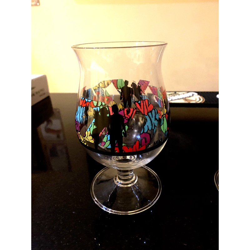 Duvel Beer Chalice Glass x Artist FAKE Belgium Limited Edition