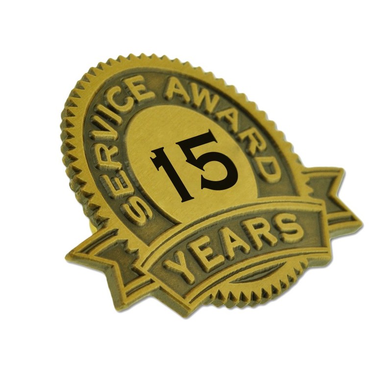 PinMart 15 Years of Service Award Lapel Pin
