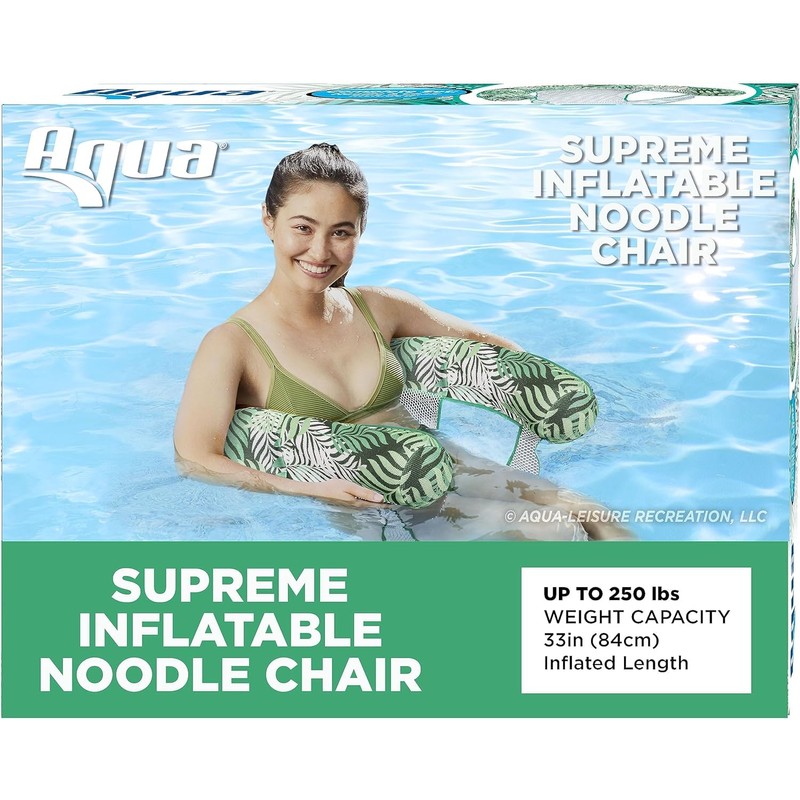 Aqua Supreme Oversized Inflatable Pool Noodle Chair – Soft Mesh