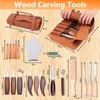 20Pcs Wood Carving Kit, with PU Storage Bag, Wood Carving