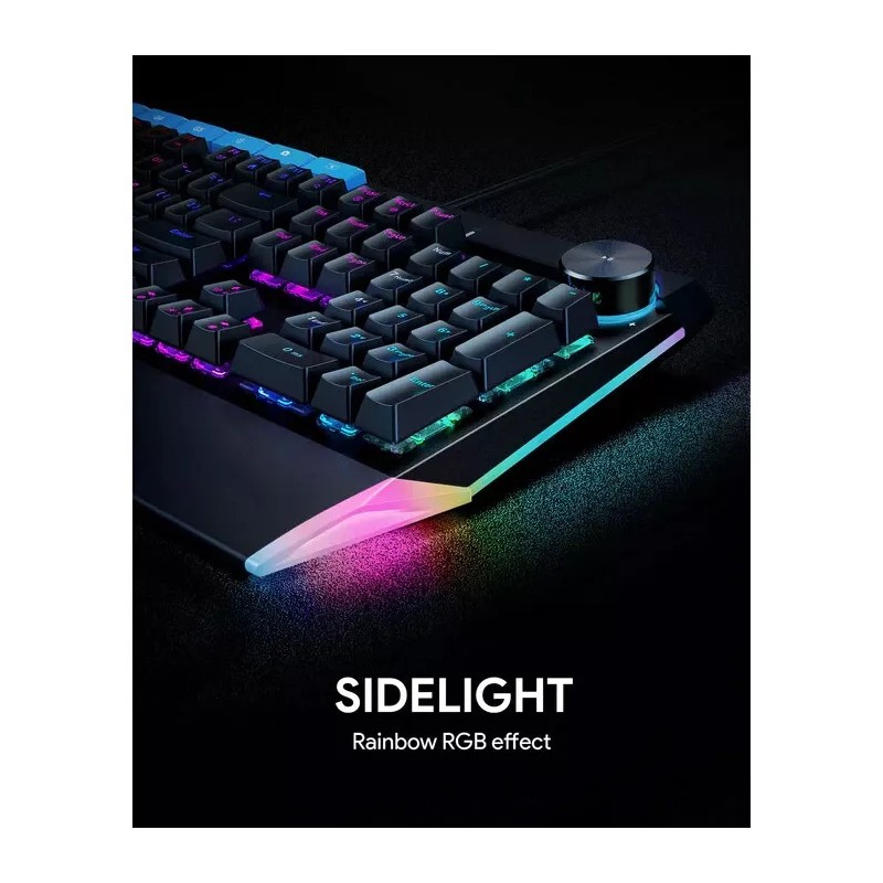 AUKEY KMG17 Mechanical Keyboard Blue Switches 104key with Volume Control
