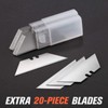 REXBETI 6 Pack Retractable Folding Utility Knife, SK5 Heavy Duty