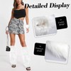 Furry Leg Warmers with Fluffy Wrist Warmers Set, White Faux