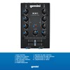 Gemini Portable 2-Channel DJ Mixer – Pocket-Sized Mini Audio Mixer