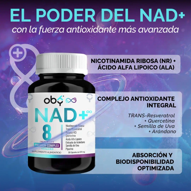 Nad Resveratrol Ingredientes Nicotinamida Ribosa Acido Alfa Lipoico Betaina Quercetina
