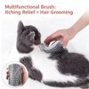 PawComfort Cat Grooming Brush Self Cleaning – Durable Space-Saving Construction,