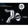 ESOW Outdoor Water Faucet SUS304 Lead- Free, Solid Irrigation Hose