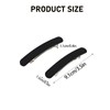 2PCS Matte Black Hair Clips Women