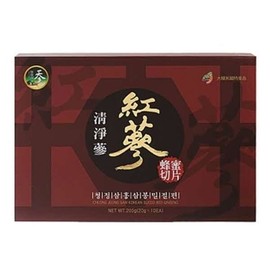 청정삼 홍삼봉밀절편 200g Clean Sam Red Ginseng Bon-Mil Sliced Pieces 200g