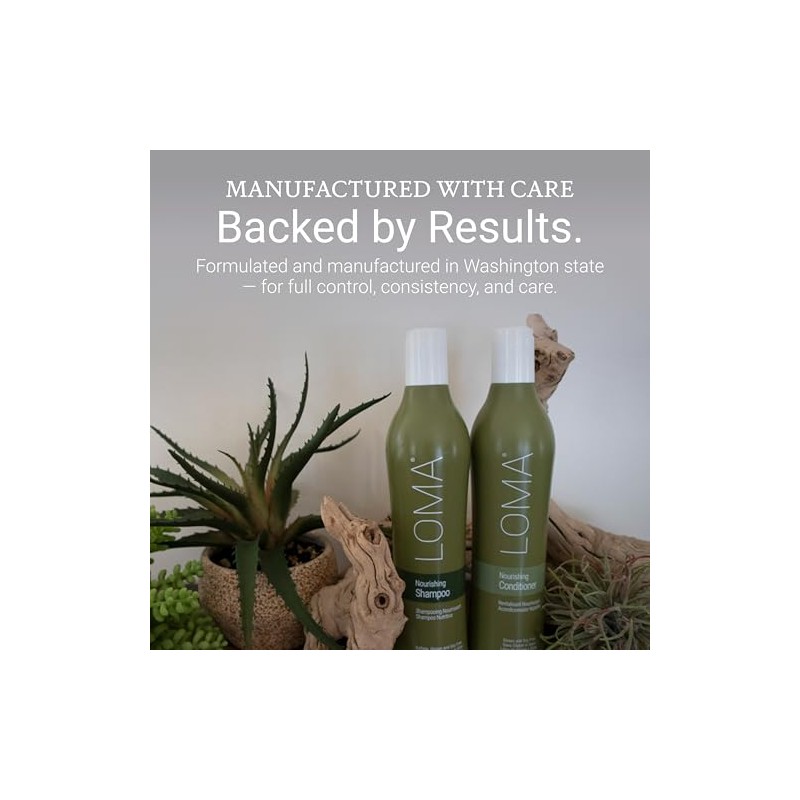Loma Hair Care Nourishing Shampoo Nourishing Conditioner Duo, 12 oz.
