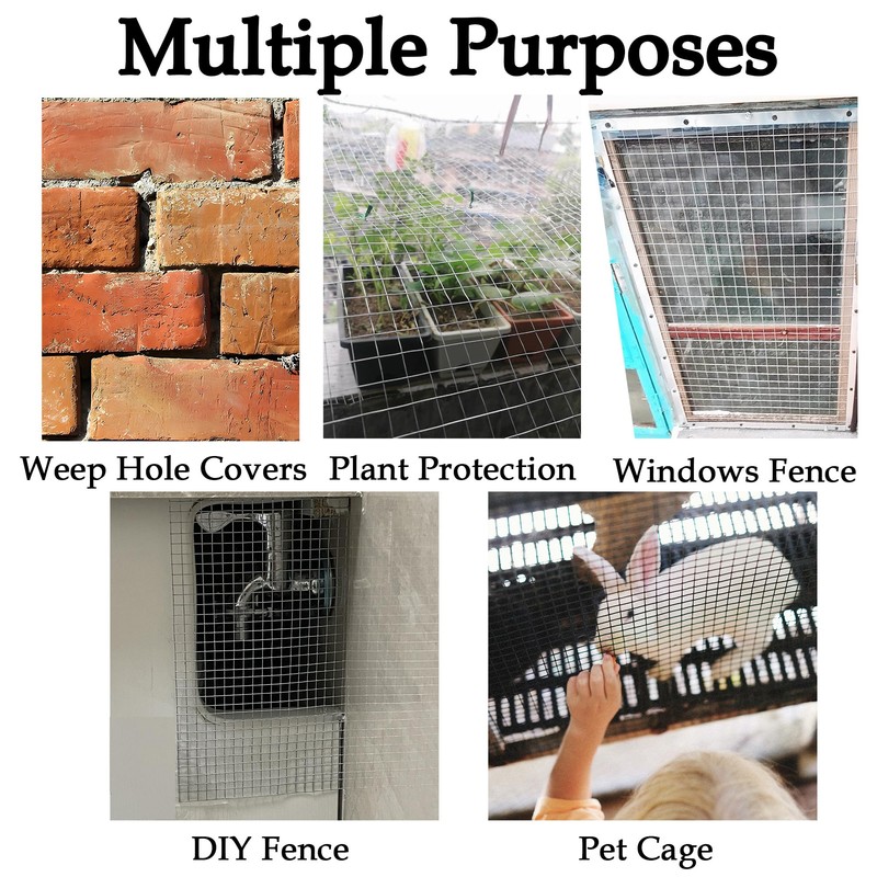 Hardware Cloth 1/4 inch 4inx20ft,Chicken Wire Mesh Fence,Galvanized After Welding