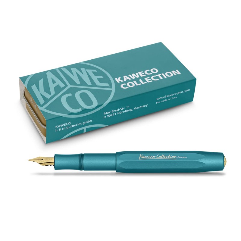 Kaweco Collection Fountain Pen Iguana Blue - Fine Nib