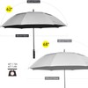 ZEKAR 62" & 68" Windproof Large Vented Canopy Golf Umbrella,