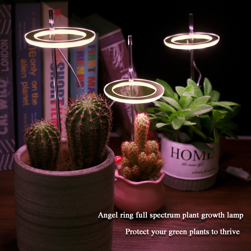 LED Plant Grow Light 5 Dimmable Modes 4 Head Timing