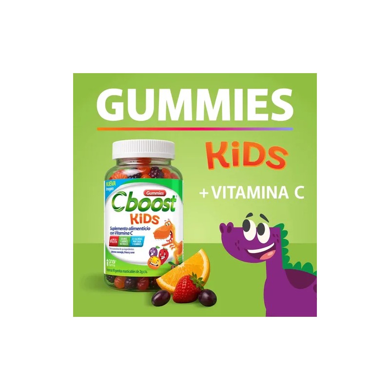 C-Boost - Gomitas Kids con Vitamina C, Libre de gluten,