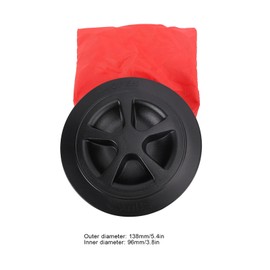 4 Inch Boat Deck Access Cover, Boat Deck Plate with Storage Bag, Kayak Deck Plate Kit Deck Plate Cover with Dry Storage Bag for Marine Yacht Kayaks Boat Fishing Accessories (Black)