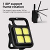 Outdoor Camping Multifunctional Keychain Light Usb Rechargeable Cob Bright Flashlight