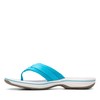 Clarks Clarks Women's Breeze Sea Flip-Flop, Aqua Synthetic, 6